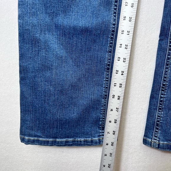Maurices Mid Rise Straight Leg Jeans Womens 14W Plus Blue Denim Stretch 2529 - Picture 6 of 10